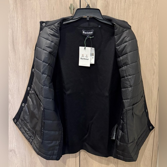 NWTs Barbour Men’s Mixed Media Essential Gilet/Vest. Black. Size XL - Picture 5 of 8